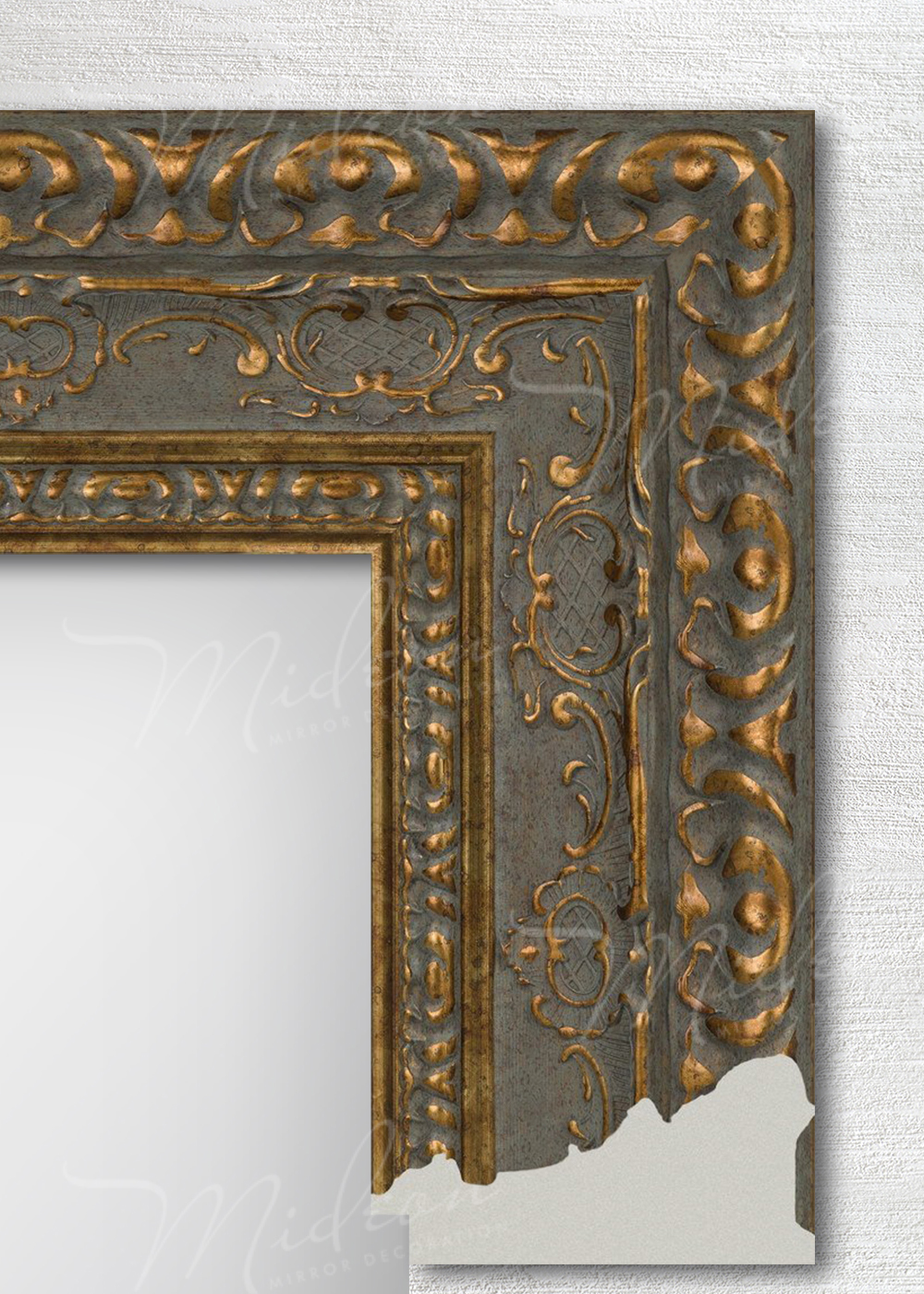 Зеркало «Сиера» темное золото 2