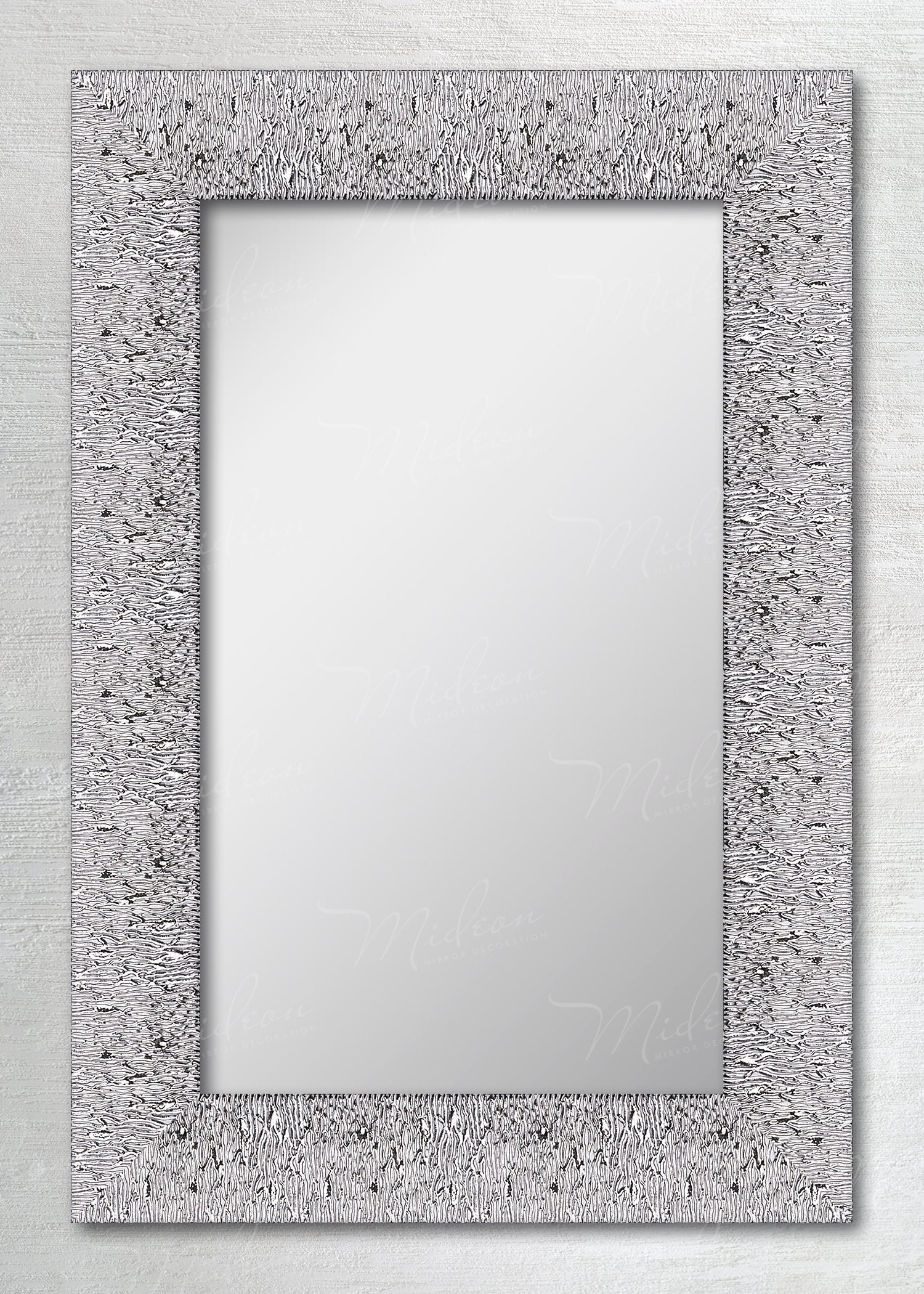 Зеркало Ванесса 100*80 серебро